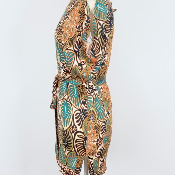 Jean Paul Gaultier Soleil M / L dress tunic top skirt palm print long - Picture 7 of 16